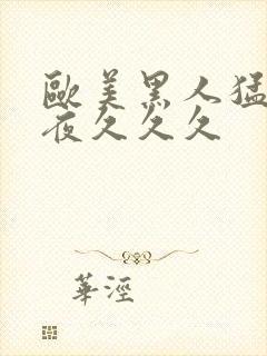 欧美黑人猛交午夜久久久