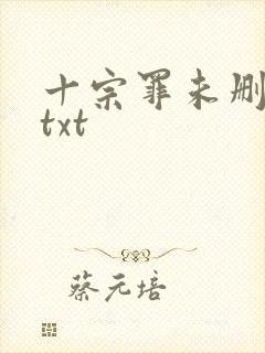 十宗罪未删减版txt