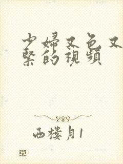 少妇又色又爽又紧的视频