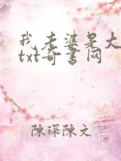 我老婆是大明星txt奇书网