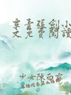 覃青张剑小说全文免费阅读