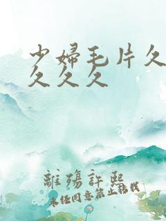 少妇毛片久久久久久久