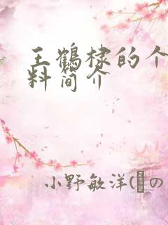 王鹤棣的个人资料简介