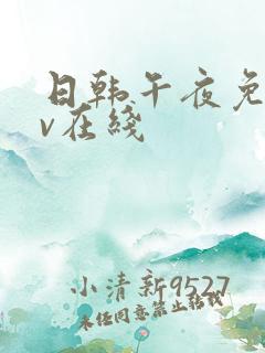 日韩午夜免费av在线