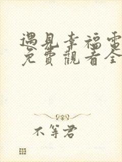 遇见幸福电视剧免费观看全集高清