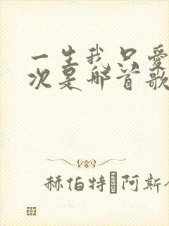 一生我只爱你一次是哪首歌的歌词