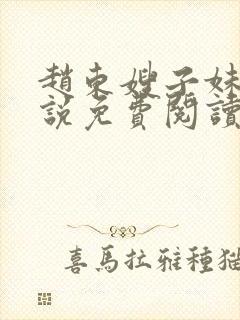 赵东嫂子妹妹小说免费阅读