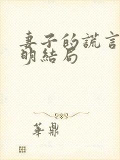 妻子的谎言江一明结局