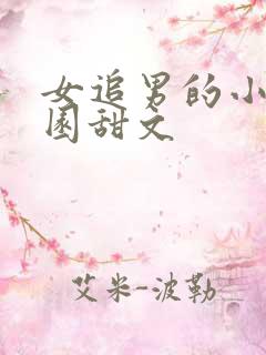 女追男的小说校园甜文