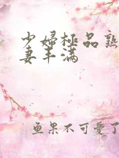 少妇极品熟妇人妻丰满