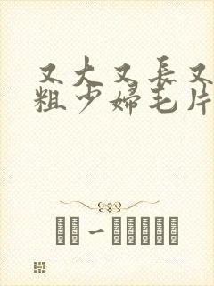 又大又长又爽又粗少妇毛片