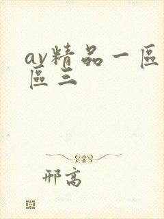 av精品一区二区三