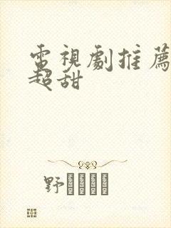 电视剧推荐日剧超甜