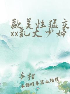 欧美性猛交xxxx乱大少妇