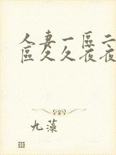 人妻一区二区三区久久夜夜嗨