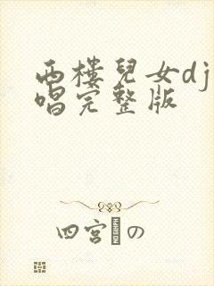 西楼儿女dj原唱完整版