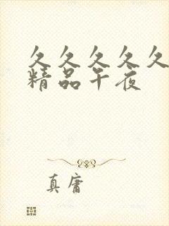 久久久久久久久精品午夜