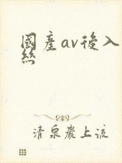 国产av后入黑丝