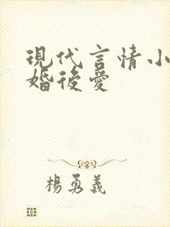 现代言情小说先婚后爱