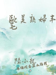 欧美熟妇丰满多毛