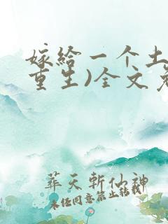 嫁给一个土匪(重生)全文免费阅读