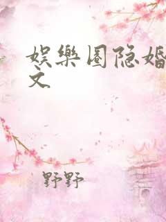 娱乐圈隐婚甜宠文