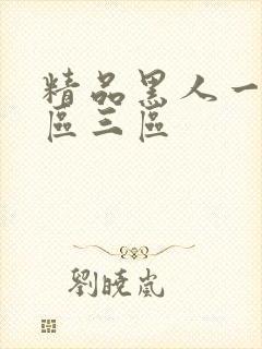 精品黑人一区二区三区