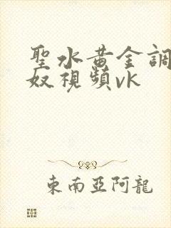 圣水黄金调教男奴视频vk