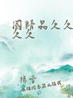 国精品久久久久久久