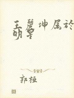 王丽坤属于几线明星