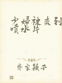 少妇被爽到高潮喷水片