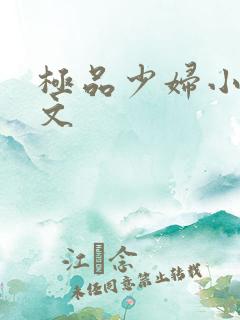 极品少妇小说全文