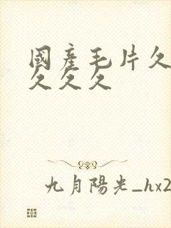 国产毛片久久久久久久