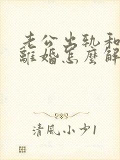 老公出轨和老婆离婚怎么解决