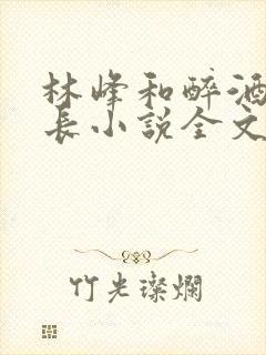 林峰和醉酒女县长小说全文阅读