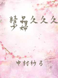 精品久久久人妻少妇