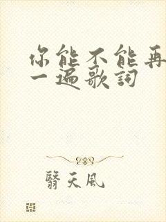 你能不能再爱我一遍歌词