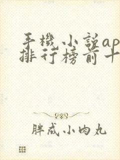 手机小说app排行榜前十名