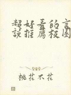 超好看的言情小说推荐校园