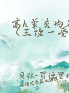 高h荤爽肉欲文〈三攻一受〉视频