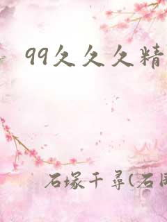 99久久久精品
