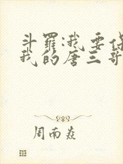 斗罗:我要保护我的唐三哥哥