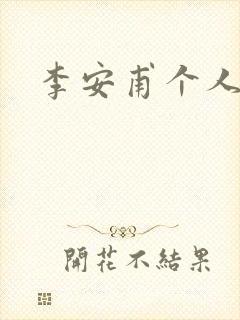 李安甫个人简介