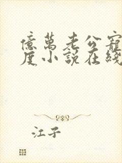 亿万老公宠妻无度小说在线阅读