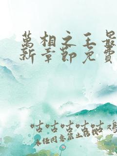 万相之王最新更新章节免费阅读