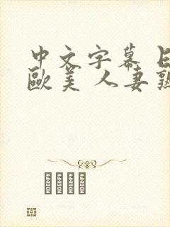 中文字幕 日韩欧美 人妻熟女