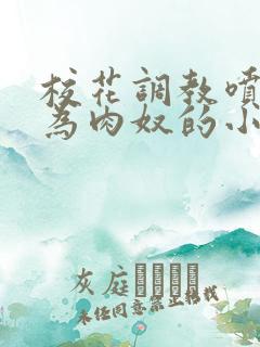 校花调教喷水沦为肉奴的小说