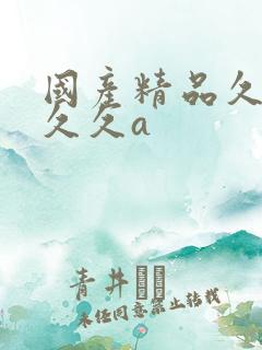 国产精品久久久久久a