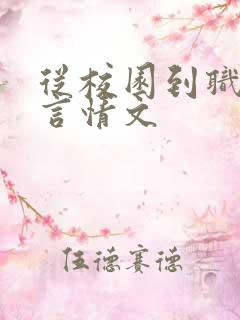 从校园到职场的言情文