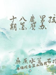 十八岁男孩叛逆期怎么办